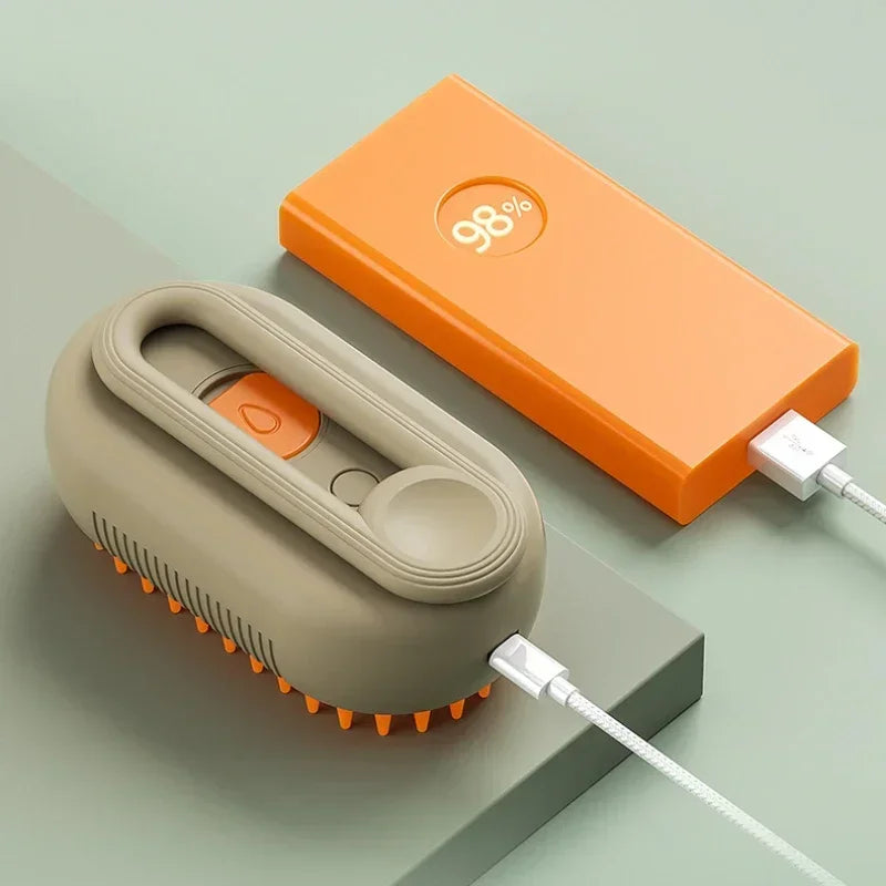 Cepillo con vapor para gatos y perros