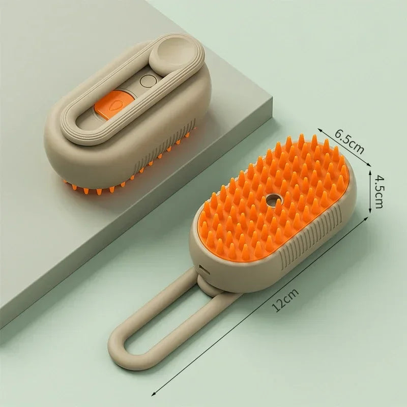 Cepillo con vapor para gatos y perros